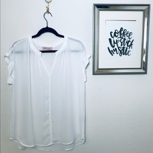 Philosophy White Blouse Size XL